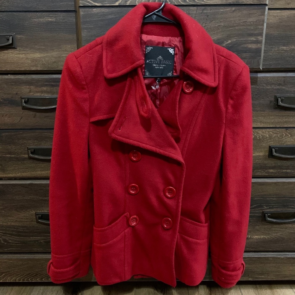 Double breasted peacoat